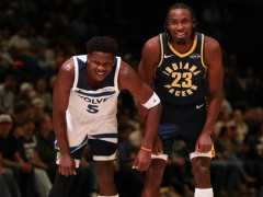 NBA回放全场录像高清：季前赛步行者vs森林狼（10月8日）朱赞6记三分轰20分