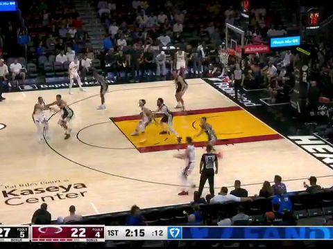 NBA季前赛：马刺vs热火第1节中文解说回放