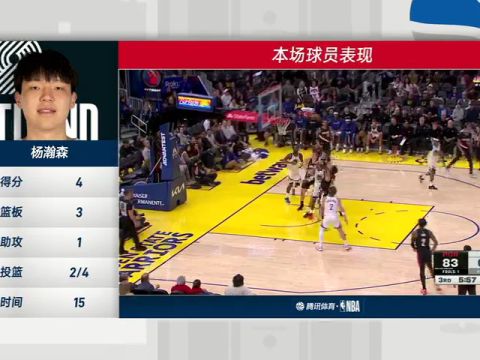 NBA季前赛：开拓者vs勇士第4节中文解说回放