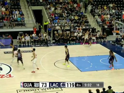 NBA季前赛：广州龙狮vs快船英文原声全场回放