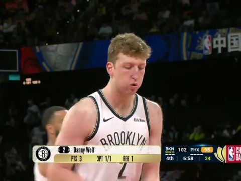 NBA季前赛：太阳vs篮网加英文原声全场回放