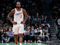 伦纳德半场命中5记三分刷新上赛季的半场三分纪录，追平上赛季单场三分命中最高纪录