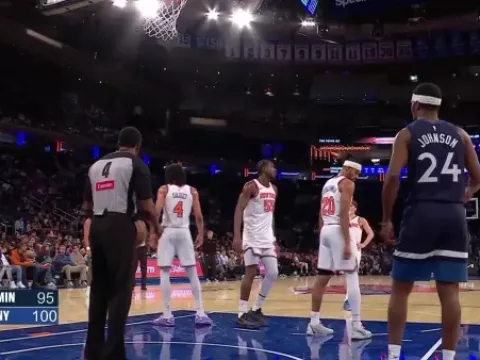 【全场回放】 尼克斯vs森林狼 (刘圳展)