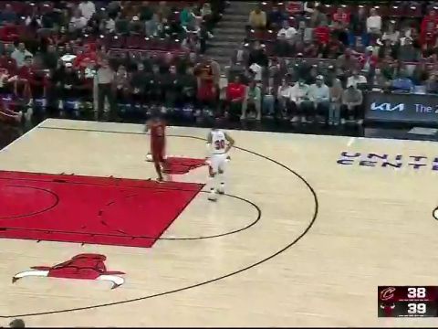 NBA季前赛：骑士vs公牛第2节中文解说回放