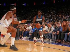 NBA季前赛战报：森林狼遭尼克斯加时逆转 华子17分布伦森14中4