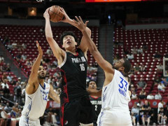 杨瀚森在开拓者vs国王第三节比赛独得14分！刷新了个人NBA的单场得分新高