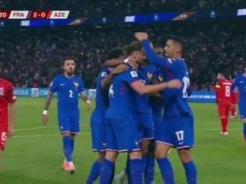 [进球视频] 法国2-0领先！姆巴佩禁区内传中助攻，拉比奥特头球破门！