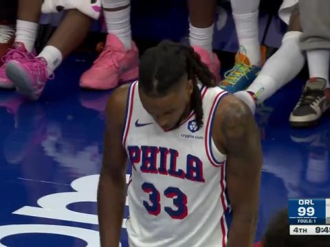 NBA季前赛：魔术vs76人英文原声全场回放