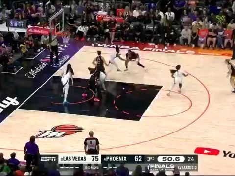 WNBA总决赛G4：王牌vs水星第3节中文解说回放