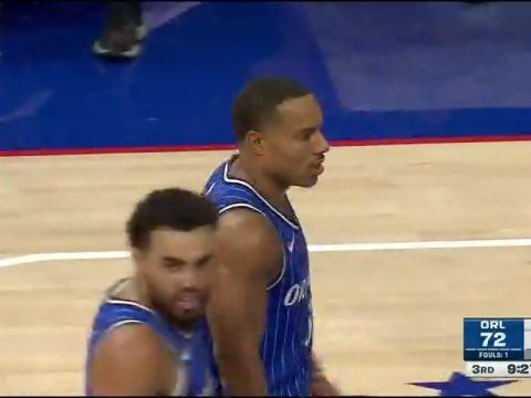 NBA季前赛：魔术vs76人第3节中文解说回放