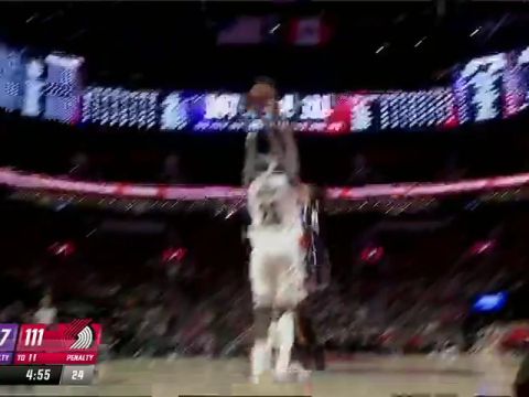 NBA季前赛：国王vs开拓者第4节中文解说回放