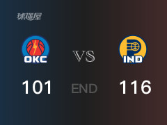 雷霆vs步行者战况：克里斯·扬布拉德25分难阻雷霆败给步行者