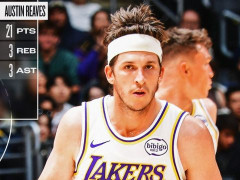 里夫斯轰21+3小腿被撞：雷迪克称情况还行 湖媒晒两战41分状态神勇