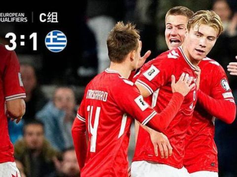 [爱奇艺全场集锦]世预赛-达姆斯高传射霍伊伦建功 丹麦3-1希腊