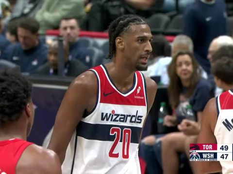 NBA季前赛：猛龙vs奇才英文原声全场回放