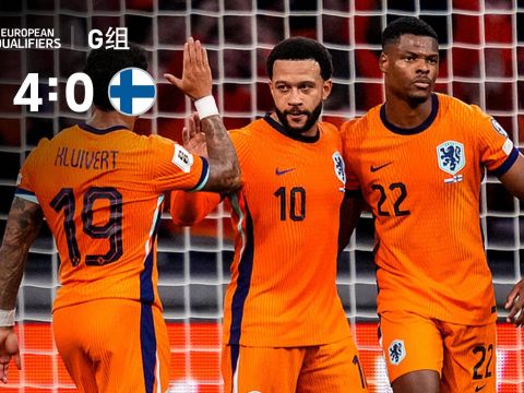 [爱奇艺全场集锦]5胜1平不败领跑！荷兰4-0横扫芬兰 德佩1射2传加克波范迪克破门