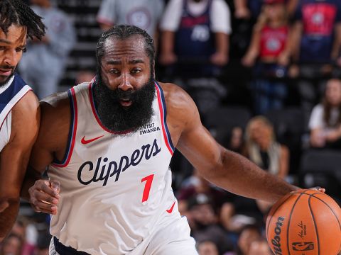 哈登vs掘金集锦 全场送出11记助攻盘活全队