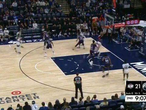 广州龙狮vs森林狼英文原声全场回放