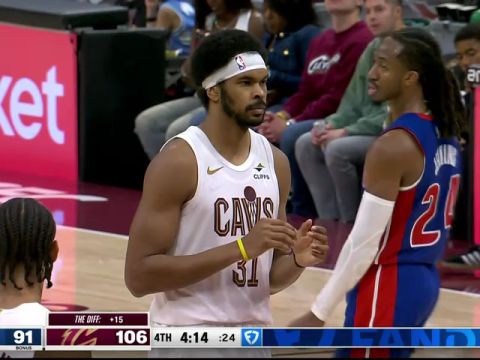 NBA季前赛：活塞vs骑士第4节中文解说回放