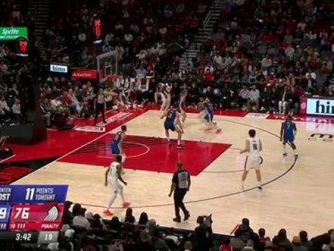 [杨瀚森假传+三分]虚晃一枪！杨瀚森假传骗走希尔德 空位三分稳稳轰进