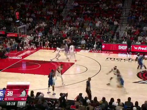 NBA季前赛：勇士vs开拓者第2节英文原声回放