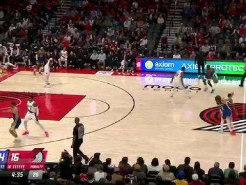 [杨瀚森补篮]今日首球！杨瀚森错位背打波杰 自投自抢补篮打进