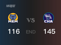 灰熊vs黄蜂战报：布里奇斯29分贾文·斯莫尔18分 黄蜂击败灰熊