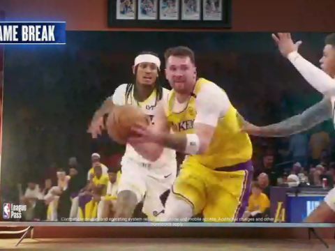 独行侠vs湖人第4节英文原声回放