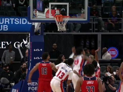 奇才98-119活塞 杜伦20+6率队五人得分上双轻取对手