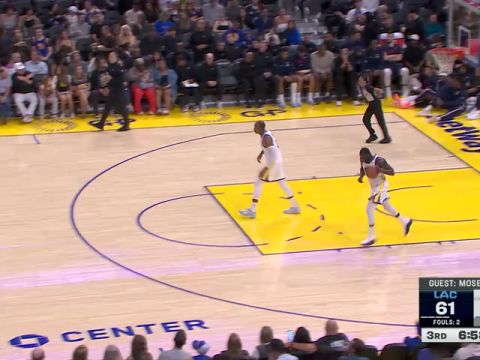 NBA季前赛：快船vs勇士第3节中文解说回放