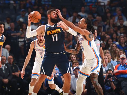 掘金91-94雷霆 雷霆末节绝地反击迪昂绝杀三分带走胜利