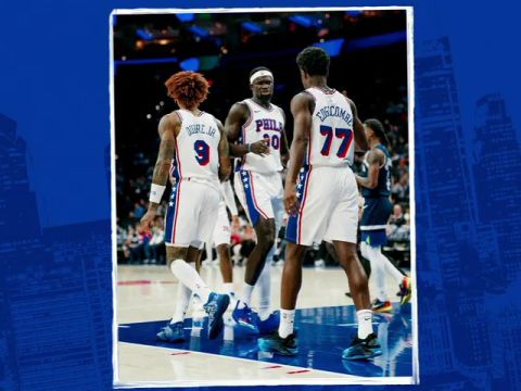 NBA季前赛：森林狼vs76人第3节英文原声回放