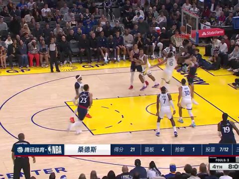 NBA季前赛：快船vs勇士第4节中文解说回放