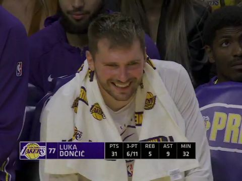 NBA季前赛：国王vs湖人第4节英文原声回放