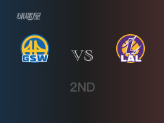 湖人54-55勇士，结束半场