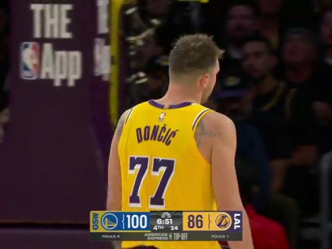 勇士vs湖人第4节英文原声回放