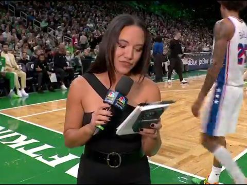 NBA常规赛：76人vs凯尔特人第1节英文原声回放