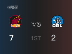 热火39-38领先魔术，结束首节