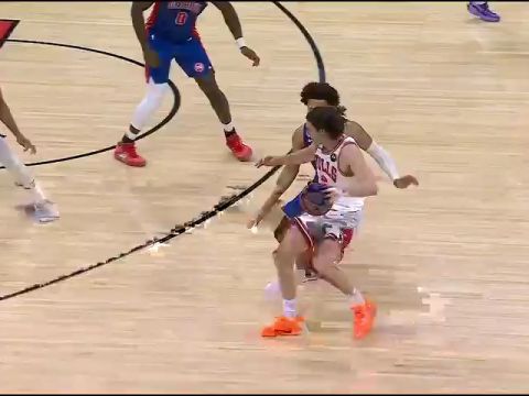 NBA常规赛：活塞vs公牛第4节中文解说回放