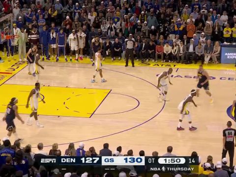 掘金vs勇士加时赛中文解说回放