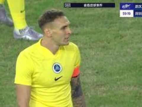 [进球视频]十人新鹏城客场2-0领先三镇，杜加利奇包抄破门