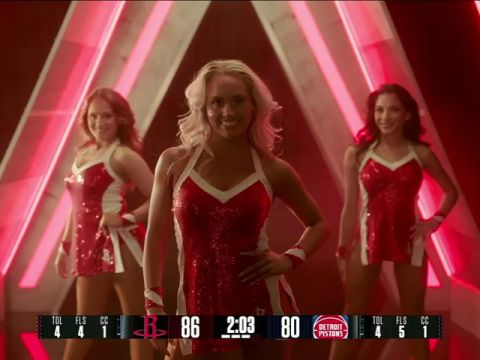 NBA常规赛：活塞vs火箭第3节英文原声回放