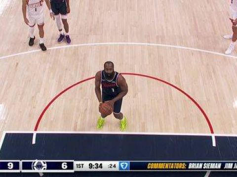 [哈登集锦]半场26分全场还得了！哈登12中8&三分7中5砍30分7板7助正负值+22