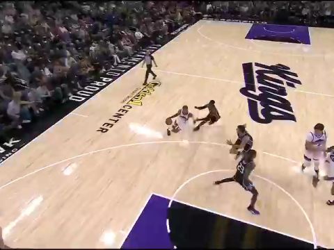 NBA常规赛：爵士vs国王第2节英文原声回放