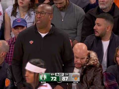 NBA常规赛：凯尔特人vs尼克斯第4节英文原声回放