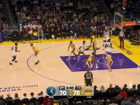 森林狼vs湖人第3节中文解说回放