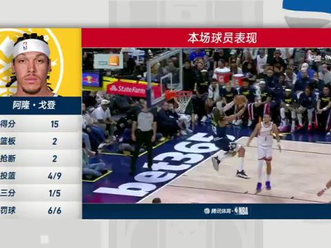 NBA常规赛：太阳vs掘金第4节中文解说回放