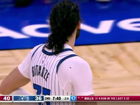 NBA常规赛：公牛vs魔术英文原声全场回放