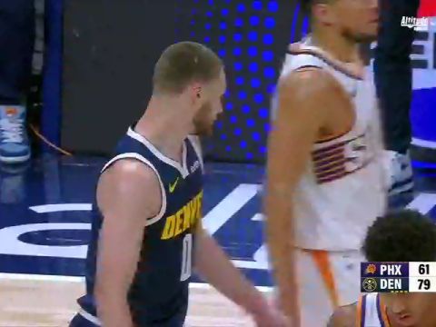 NBA常规赛：太阳vs掘金第3节英文原声回放