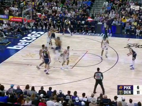 NBA常规赛：太阳vs掘金第1节英文原声回放